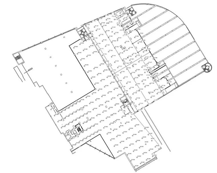 Measured survey floor plan of AO Arena Manchester